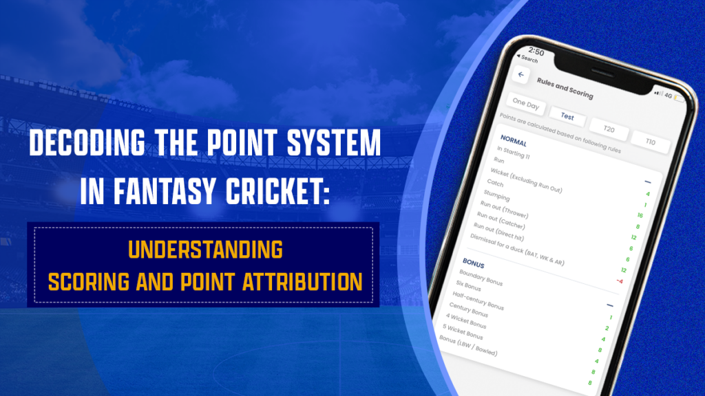 Decoding the Point System in Fantasy Cricket: Understanding Scoring and ...